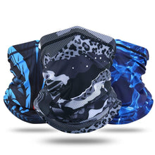 将图片加载到图库查看器，Summer Printed Bandana Hiking Neck Gaiter Hunting Half Face Cover Cycling Running Tube Scarf Fishing Sports Cool Mask Men Women Outdoor Sports Face Mask Dustproof Winter Hiking Scarves Half Mask Balaclava Ski Mask with Ear Loop
