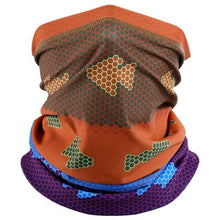 将图片加载到图库查看器，Summer Printed Bandana Hiking Neck Gaiter Hunting Half Face Cover Cycling Running Tube Scarf Fishing Sports Cool Mask Men Women Outdoor Sports Face Mask Dustproof Winter Hiking Scarves Half Mask Balaclava Ski Mask with Ear Loop
