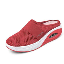 Load image into Gallery viewer, Summer Sandals Fashion Platform Slippers Outdoor Casual Flip Flops Comfy Slippers Women Flats Mesh Shoes Casual Air Cushion Platform Mesh Mules Sneaker Sandals For Female Lightweight Beach Shoes Outdoor Slippers
