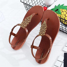 将图片加载到图库查看器，Summer Sandals Women New Flat Slides Flip Flops Seaside Vacation Shoes Woman Beach Flat Style Casual Sandals Slippers Beach Shoes Dress Summer Beach Shoes Thong Slippers
