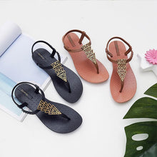 将图片加载到图库查看器，Summer Sandals Women New Flat Slides Flip Flops Seaside Vacation Shoes Woman Beach Flat Style Casual Sandals Slippers Beach Shoes Dress Summer Beach Shoes Thong Slippers
