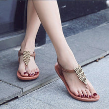 将图片加载到图库查看器，Summer Sandals Women New Flat Slides Flip Flops Seaside Vacation Shoes Woman Beach Flat Style Casual Sandals Slippers Beach Shoes Dress Summer Beach Shoes Thong Slippers
