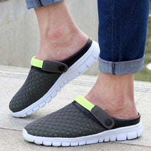 Load image into Gallery viewer, Summer Shoes Men Sandals Colorful Couples Beach Slippers Clogs Mens Breathable Summer Beach Slippers Lightweight Mesh Sandals Outdoor Walking Shoes
