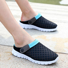 Load image into Gallery viewer, Summer Shoes Men Sandals Colorful Couples Beach Slippers Clogs Mens Breathable Summer Beach Slippers Lightweight Mesh Sandals Outdoor Walking Shoes
