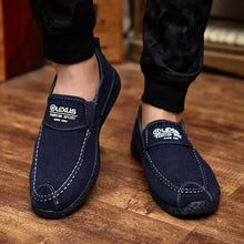 将图片加载到图库查看器，Summer Slip On Men's Casual Shoes Rubber Solid Mens Canvas Shoes Lightweight Waterproof Flat Casual Sneakers Loafer Shoes Casual Canvas Indoor Loafers
