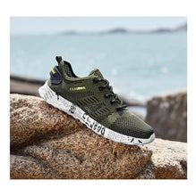 将图片加载到图库查看器，Summer Sport Mens Casual Workout Shoes Air Mesh Sneakers Fashion Foam Footwear Black Beach Water Fisherman Breathable Men Jogging Tennis Sport Sneakers
