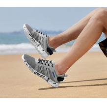 将图片加载到图库查看器，Summer Sport Mens Casual Workout Shoes Air Mesh Sneakers Fashion Foam Footwear Black Beach Water Fisherman Breathable Men Jogging Tennis Sport Sneakers
