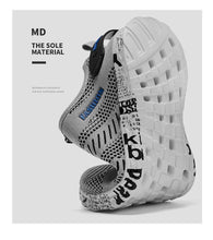 将图片加载到图库查看器，Summer Sport Mens Casual Workout Shoes Air Mesh Sneakers Fashion Foam Footwear Black Beach Water Fisherman Breathable Men Jogging Tennis Sport Sneakers
