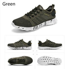 将图片加载到图库查看器，Summer Sport Mens Casual Workout Shoes Air Mesh Sneakers Fashion Foam Footwear Black Beach Water Fisherman Breathable Men Jogging Tennis Sport Sneakers
