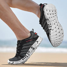 将图片加载到图库查看器，Summer Sport Mens Casual Workout Shoes Air Mesh Sneakers Fashion Foam Footwear Black Beach Water Fisherman Breathable Men Jogging Tennis Sport Sneakers
