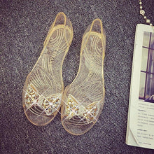 将图片加载到图库查看器，Summer Style Women Sandals Fashion Shoes Woman Casual Lightweight Toe Sandal Crystal Flat Shoes Round Toe Dress Open Toe Sandals Flip Flops Slip On Fashion Dress Shoes
