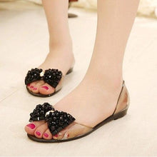 将图片加载到图库查看器，Summer Style Women Sandals Fashion Shoes Woman Casual Lightweight Toe Sandal Crystal Flat Shoes Round Toe Dress Open Toe Sandals Flip Flops Slip On Fashion Dress Shoes
