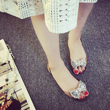 将图片加载到图库查看器，Summer Style Women Sandals Fashion Shoes Woman Casual Lightweight Toe Sandal Crystal Flat Shoes Round Toe Dress Open Toe Sandals Flip Flops Slip On Fashion Dress Shoes
