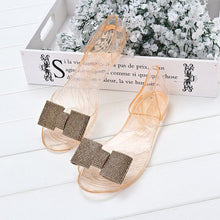 将图片加载到图库查看器，Summer Style Women Sandals Fashion Shoes Woman Casual Lightweight Toe Sandal Crystal Flat Shoes Round Toe Dress Open Toe Sandals Flip Flops Slip On Fashion Dress Shoes

