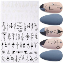 Load image into Gallery viewer, Summer Tropical Beach Coconut Tree Slippers 3D Nail Sticker Leaves Shell Transfer Decals Slider Decoration Manicures  Tip Water Transfer Nail Decals Sticker For Pretty Girl Self-Adhesive Nail Decals Designer Nail Stickers for Acrylic
