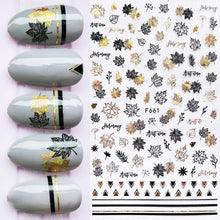 Load image into Gallery viewer, Summer Tropical Beach Coconut Tree Slippers 3D Nail Sticker Leaves Shell Transfer Decals Slider Decoration Manicures  Tip Water Transfer Nail Decals Sticker For Pretty Girl Self-Adhesive Nail Decals Designer Nail Stickers for Acrylic
