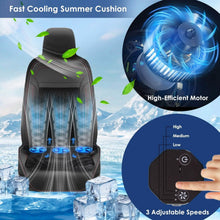 Load image into Gallery viewer, Summer Water Cooling System Seat Cushion with Fans 3 Speeds
