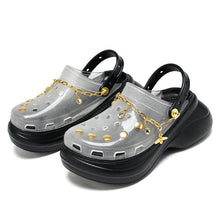 Load image into Gallery viewer, Summer Women Breathable Sandals Beach Shoes Women Slippers Slides Fashion Sandal Clogs Lightweight Walking Shoes With Chain Comfortable Shoes Around The House
