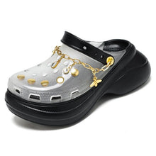 Load image into Gallery viewer, Summer Women Breathable Sandals Beach Shoes Women Slippers Slides Fashion Sandal Clogs Lightweight Walking Shoes With Chain Comfortable Shoes Around The House
