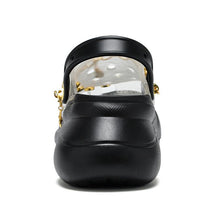Load image into Gallery viewer, Summer Women Breathable Sandals Beach Shoes Women Slippers Slides Fashion Sandal Clogs Lightweight Walking Shoes With Chain Comfortable Shoes Around The House

