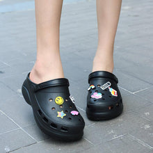 将图片加载到图库查看器，Summer Women Clogs Platform Garden Sandals Fruit Slippers Beach Shoes Increase Outdoor Unisex Garden Clogs Shoes Comfortable Slip-on Summer Beach Sandals
