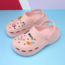 将图片加载到图库查看器，Summer Women Clogs Platform Garden Sandals Fruit Slippers Beach Shoes Increase Outdoor Unisex Garden Clogs Shoes Comfortable Slip-on Summer Beach Sandals
