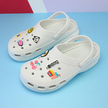 将图片加载到图库查看器，Summer Women Clogs Platform Garden Sandals Fruit Slippers Beach Shoes Increase Outdoor Unisex Garden Clogs Shoes Comfortable Slip-on Summer Beach Sandals

