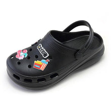 将图片加载到图库查看器，Summer Women Clogs Platform Garden Sandals Fruit Slippers Beach Shoes Increase Outdoor Unisex Garden Clogs Shoes Comfortable Slip-on Summer Beach Sandals
