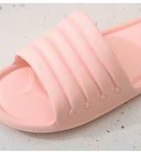 将图片加载到图库查看器，Summer Women Indoor Slippers Floor Flat Shoes Indoor Eva Flip Flops Non-Slip Bathroom Home Slippers Quick Drying Sandals EVA Anti-slip Open Toe Soft Slippers Shoes Pool Slippers
