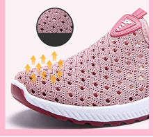 Load image into Gallery viewer, Summer Women's Sports Espadrilles Fashion Breathable Slip On Sneakers For Women Lightweight Walking Shoes Comfortable Elegant Shoes Non Slip Mesh Elegant Design
