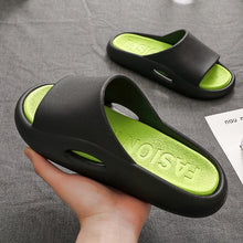 将图片加载到图库查看器，Summer Women Slippers Runway Shoes Outdoor Slides Men Flip Flops Thick Sole Non-slip Beach Pool Outdoor Slippers Anti-Slip Shower Spa Bath Pool Gym Slides Flip Flop Open Toe Comfortable Soft Sandals Casual Shoes
