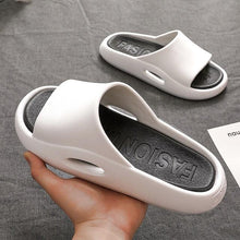 将图片加载到图库查看器，Summer Women Slippers Runway Shoes Outdoor Slides Men Flip Flops Thick Sole Non-slip Beach Pool Outdoor Slippers Anti-Slip Shower Spa Bath Pool Gym Slides Flip Flop Open Toe Comfortable Soft Sandals Casual Shoes

