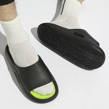 将图片加载到图库查看器，Summer Women Slippers Runway Shoes Outdoor Slides Men Flip Flops Thick Sole Non-slip Beach Pool Outdoor Slippers Anti-Slip Shower Spa Bath Pool Gym Slides Flip Flop Open Toe Comfortable Soft Sandals Casual Shoes
