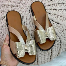 Load image into Gallery viewer, Summer Women Stylish Flat Sandals Fashion Elegant Soft Colors Butterfly Knot Design

