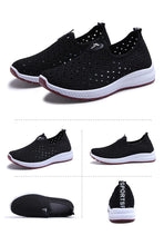 将图片加载到图库查看器，Summer Womens Shoes Breathable Mesh Sneakers Slip On Flats Espadrilles Fashion Trainers Women Comfortable Pink Couple Shoes Outdoor Walking Footwear Shoes
