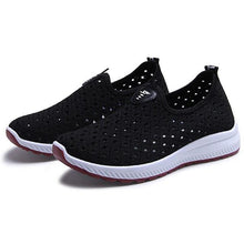 将图片加载到图库查看器，Summer Womens Shoes Breathable Mesh Sneakers Slip On Flats Espadrilles Fashion Trainers Women Comfortable Pink Couple Shoes Outdoor Walking Footwear Shoes
