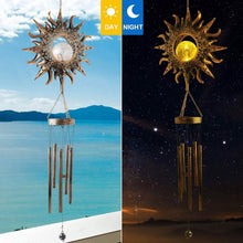 Load image into Gallery viewer, Sun Solar Wind Chimes
