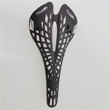 Load image into Gallery viewer, Super Bicycle Saddle Light Plastic Mountain Bike Saddle Seat PVC Cushion Mountain Bike Seat Bicycle Hollow Seat Saddle Carbon Fiber Seat Cushion Cover Lightweight Saddle Bike Accessories
