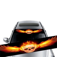 Load image into Gallery viewer, Super Personality Windshield Sticker Car Front Windshield Sticker Stereo Car Stickers Front File Stickers Car Front Rear Sun Strip Visor Vinyl Decal Windshield Cast Film 3D Stickers Decor Front Creative Eyes Skull Sticker For Car Auto Decorative Stickers
