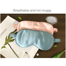 Load image into Gallery viewer, Super Smooth  Mulberry Silk Sleep Eye Mask &amp; Blindfold With Elastic Strap Travel Eye Patch Soft Nap Eye Patch  Eye Cover Eyeshade for Night Sleeping Mask For Women
