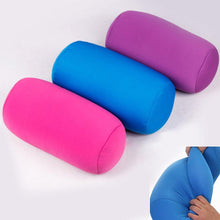 将图片加载到图库查看器，Super soft Head Pillow Case Micro Mini Microbead Back Cushion Pillow Roll Pillow Head Convenient Travel Pillow Microbead Bolster Tube Pillow Smooth Cool Touch Fabric Neck or Back Support Pillow Hypoallergenic Bed Decoration
