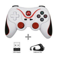 Load image into Gallery viewer, Sustainable White Wireless Joystick Gamepad PC Game Controller Support Bluetooth BT3.0 Compatible With Mobile Phone Tablet Wireless Controller Game Controller Gamepad Joystick Compatible With Slim 360 PC Windows 7 8 10 (White)
