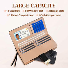 将图片加载到图库查看器，Sweet Cute Women's Long Leaf Bifold Wallet
