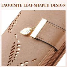 将图片加载到图库查看器，Sweet Cute Women's Long Leaf Bifold Wallet
