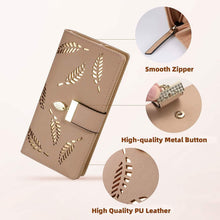 将图片加载到图库查看器，Sweet Cute Women's Long Leaf Bifold Wallet
