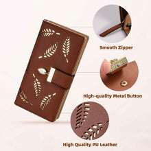 将图片加载到图库查看器，Sweet Cute Women's Long Leaf Bifold Wallet

