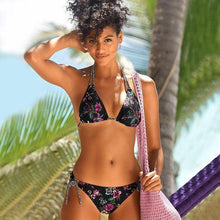 将图片加载到图库查看器，Swimwear Woman Swimsuit  Bikini New Push Up Bikini Set Bathing Suit Women's Bikini Swimsuits Floral Printed Bathing Suits For Women 2 Piece Bikini  Women  Floral Print Beachwear Two Piece Suit
