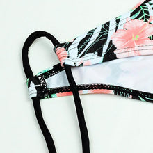 将图片加载到图库查看器，Swimwear Woman Swimsuit  Bikini New Push Up Bikini Set Bathing Suit Women's Bikini Swimsuits Floral Printed Bathing Suits For Women 2 Piece Bikini  Women  Floral Print Beachwear Two Piece Suit
