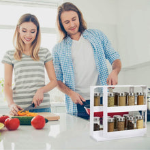 Load image into Gallery viewer, Swivel Cabinet Organizer Revolving Kitchen Rack Spice Organizer
