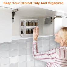Load image into Gallery viewer, Swivel Cabinet Organizer Revolving Kitchen Rack Spice Organizer
